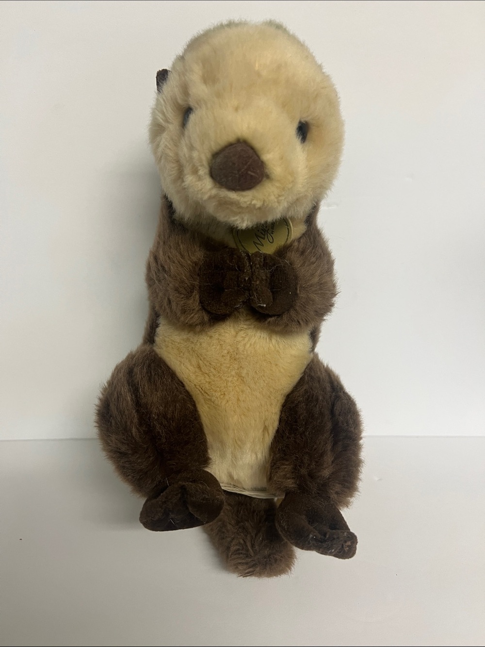 Aurora Miyoni Sea Otter Plush Stuffed Animal Realistic Brown Fuzzy 13"